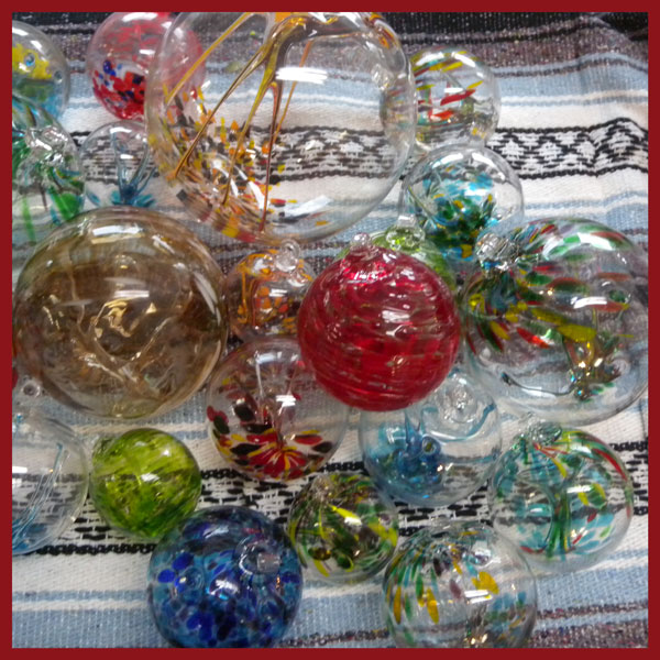 19HB2 1 Hanging Glass Ball 4" Diameter Caramel Tree Witch Ball 